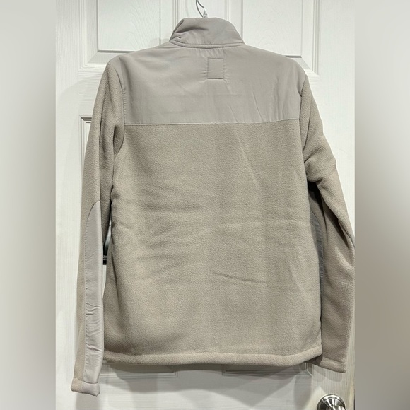 Vuori Men's Medium Morrow Sherpa Jacket Dark Salt White NWT Fleece Full Zip - Picture 7 of 8